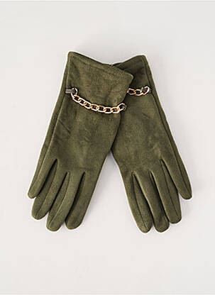 Gants vert JULIE GUERLANDE femme