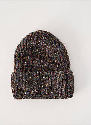 Bonnet stretch noir C'EST BEAU LA VIE femme