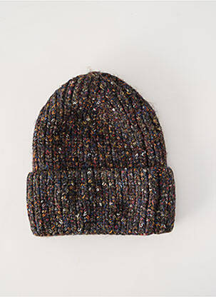 Bonnet stretch noir C'EST BEAU LA VIE femme