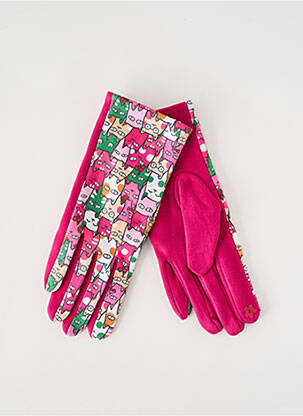 Gants stretch rose BO femme