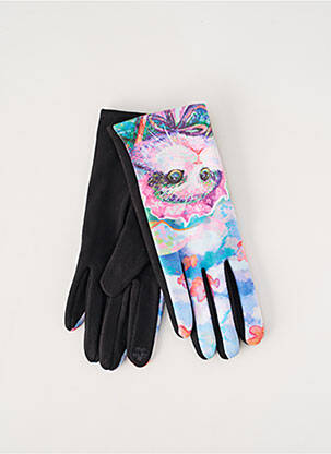 Gants stretch bleu BO femme
