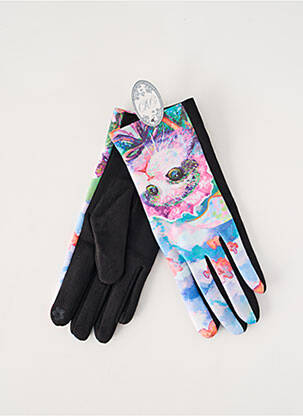 Gants stretch bleu BO femme