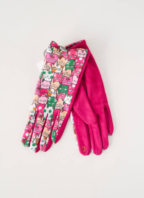 Gants stretch rose BO femme