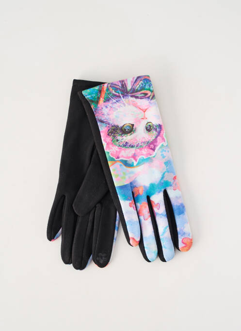 Gants stretch bleu BO femme