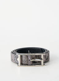 Ceinture effet matière satinée gris FASHION KINGDOM femme