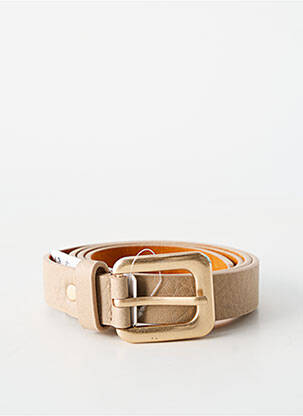 Ceinture coutures renforcées beige FASHION KINGDOM femme