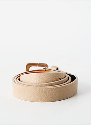 Ceinture coutures renforcées beige FASHION KINGDOM femme
