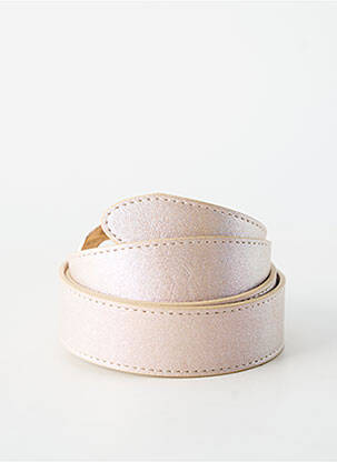 Ceinture effet matière satinée beige C'EST BEAU LA VIE femme