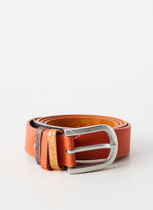 Ceinture coutures renforcées orange FASHION KINGDOM femme
