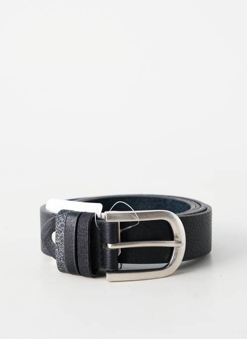 Ceinture coutures renforcées noir FASHION KINGDOM femme