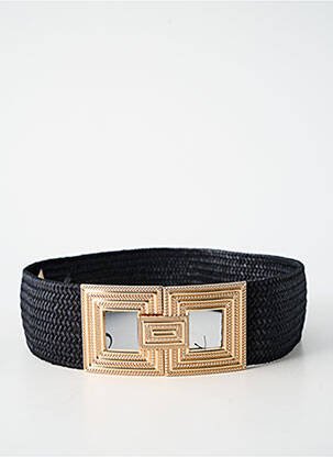 Ceinture effet matière satinée noir JULIE GUERLANDE femme