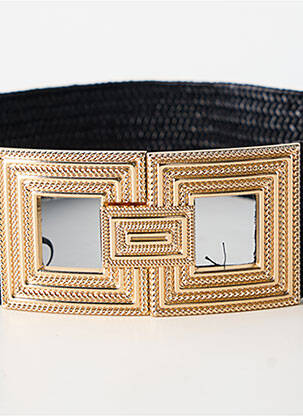 Ceinture effet matière satinée noir JULIE GUERLANDE femme