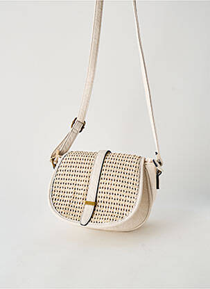 Sac multipoches forme carré blanc MANDOLINE femme