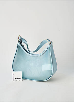 Sac coutures renforcées forme rectangulaire bleu BESTINI femme