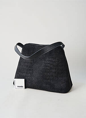 Sac coutures renforcées forme rectangulaire noir ETERNEL femme