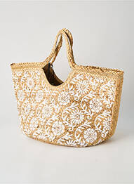 Sac poignée 2 anses de portée forme plage beige JULIE GUERLANDE femme