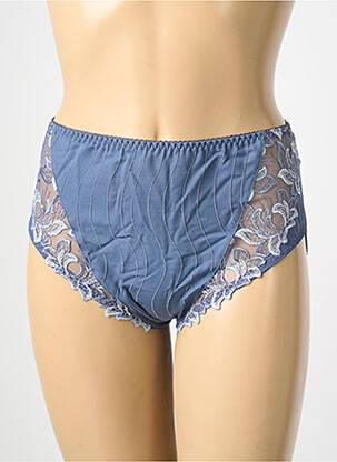 Culotte haute effet matière satinée bleu PRIMADONNA femme