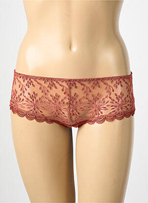 Shorty effet matière satinée orange SIMONE PERELE femme