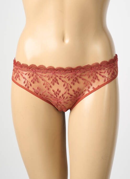 Culotte effet matière satinée orange SIMONE PERELE femme