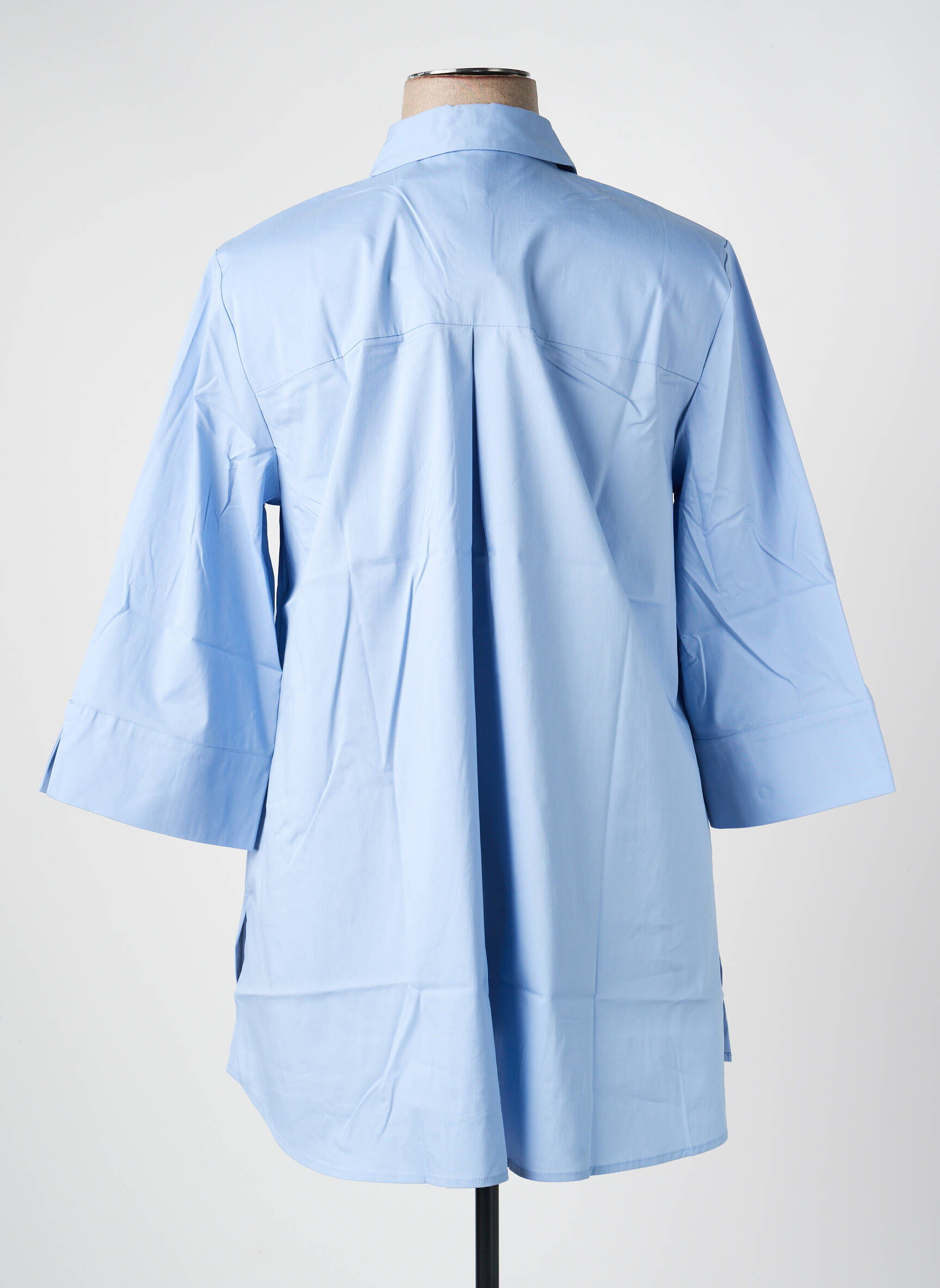 Blouse manches 3/4 manches 3/4 bleu SHEEGO femme