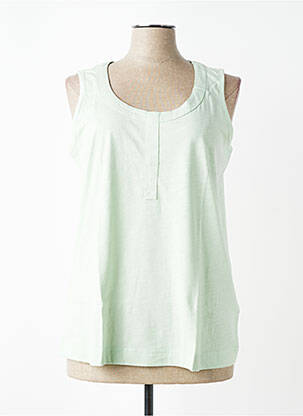 Débardeur coupe droite sans manche vert SHEEGO femme