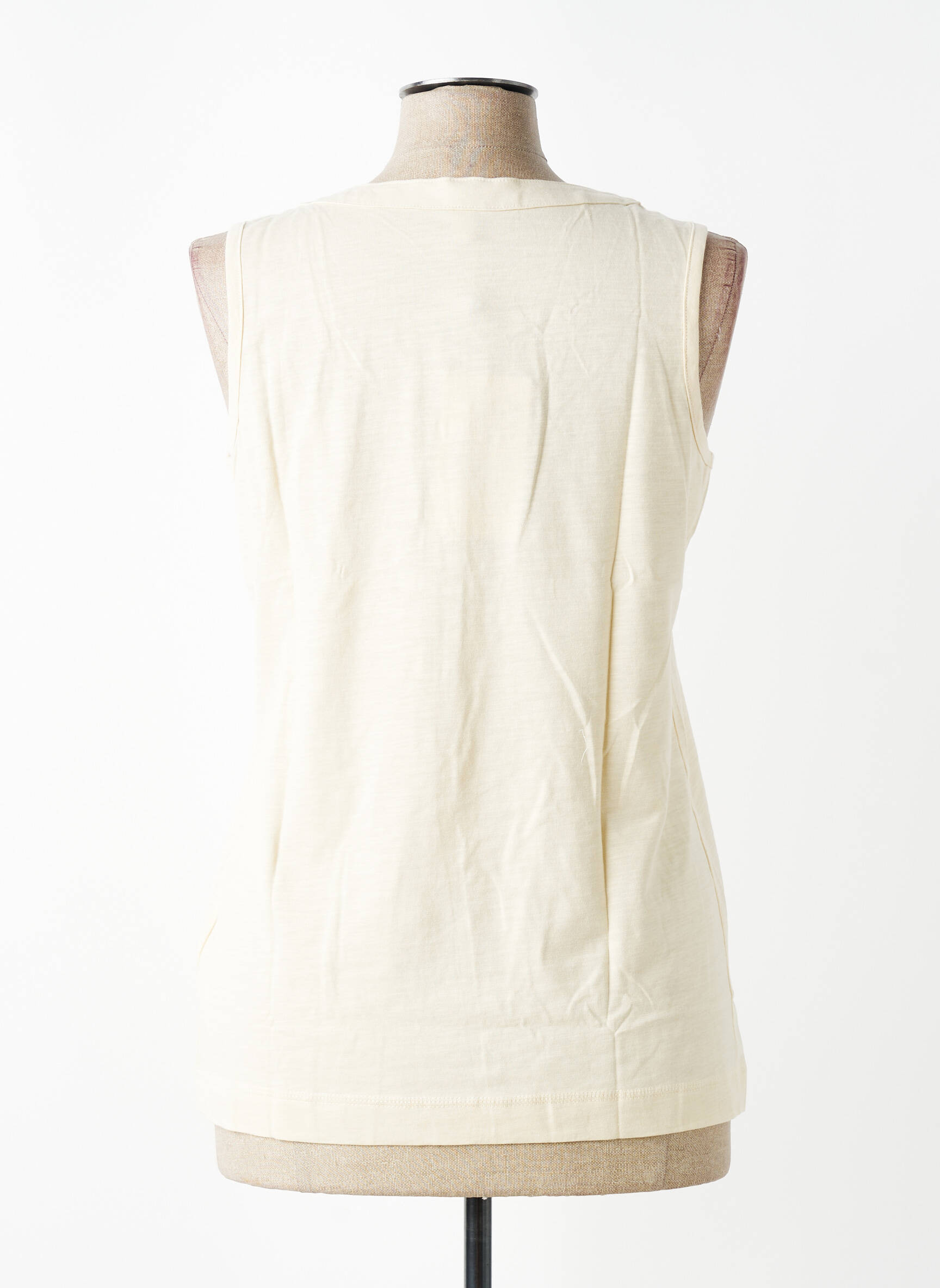 Débardeur coupe droite sans manche beige SHEEGO femme