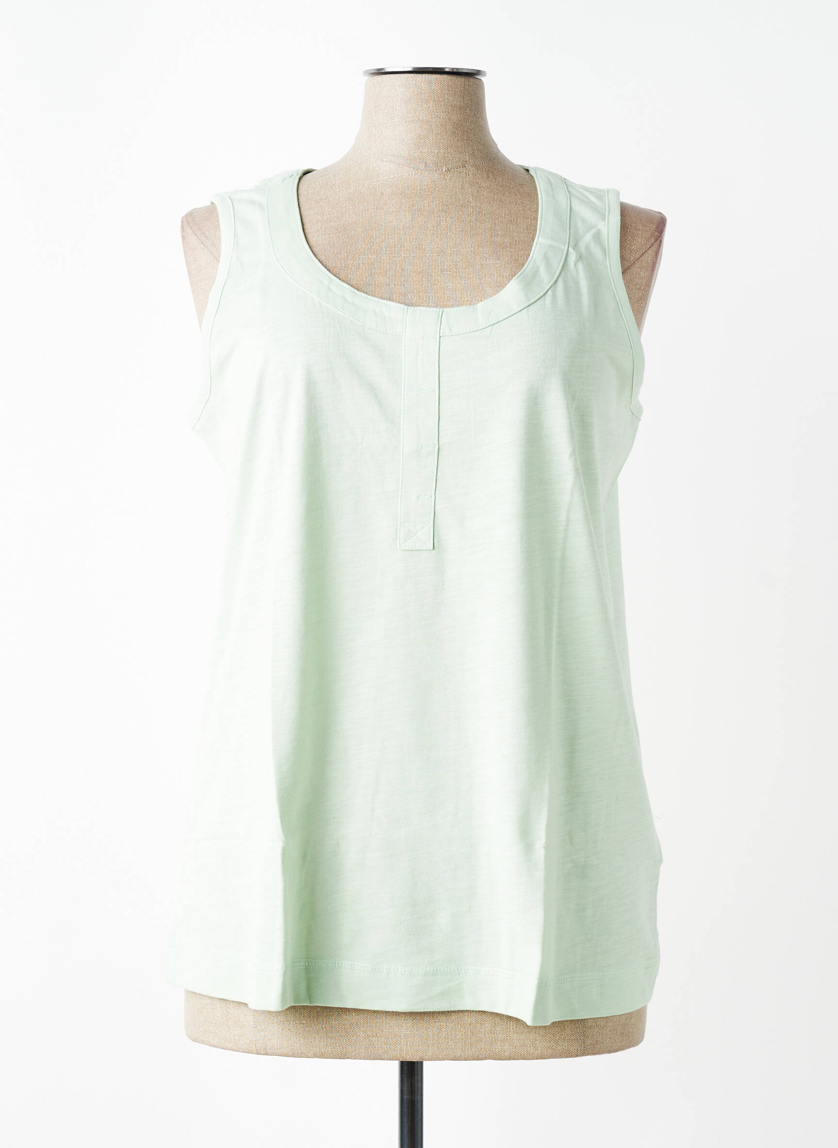 Débardeur coupe droite sans manche vert SHEEGO femme