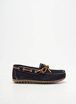 Chaussures bâteau bout rond bout rond bleu REQINS garçon