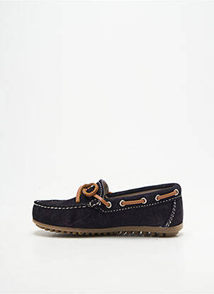 Chaussures bâteau bout rond bout rond bleu REQINS garçon