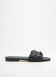 Mules/sabots semelle extérieure cuir talon plat jusqu'à 3cm noir DONNA LUCCA femme