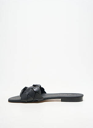 Mules/sabots semelle extérieure cuir talon plat jusqu'à 3cm noir DONNA LUCCA femme