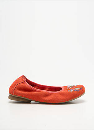 Ballerines bout rond bout rond orange REQINS fille