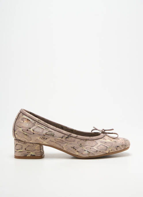 Escarpins tissage satiné talon de 4 à 6cm gris REQINS femme