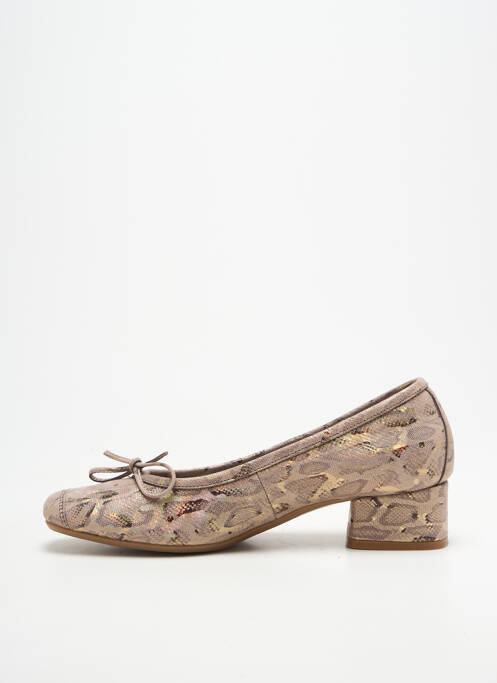 Escarpins tissage satiné talon de 4 à 6cm gris REQINS femme