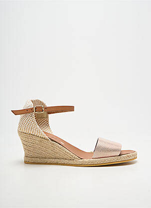 Espadrilles fermeture bride(s) talon de 4 à 6cm rose THIERRY 21 femme