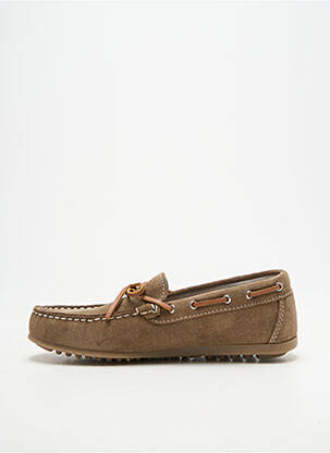 Chaussures bâteau bout rond bout rond vert REQINS garçon