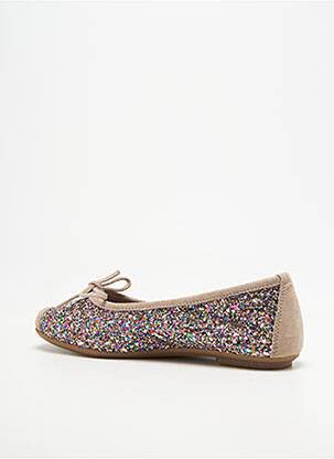 Ballerines bout carré chiquet beige REQINS fille
