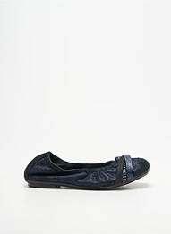 Ballerines tissage satiné talon plat jusqu'à 3cm bleu REQINS femme