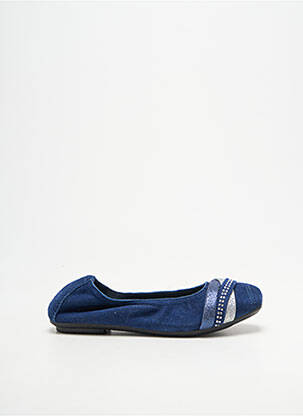 Ballerines strass chiquet bleu REQINS fille