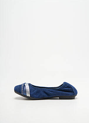 Ballerines strass chiquet bleu REQINS fille