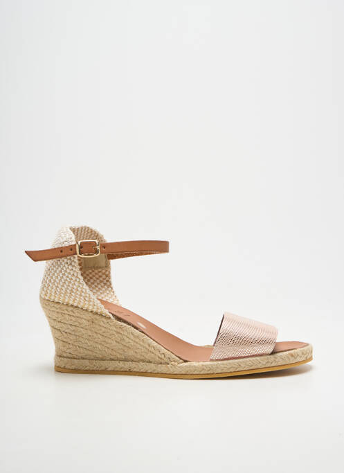 Espadrilles fermeture bride(s) talon de 4 à 6cm rose THIERRY 21 femme
