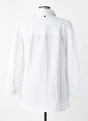 Chemisier coupe droite manches longues blanc SHEEGO femme