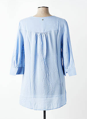 Tunique manches longues fermeture boutonnée sur le devant bleu SHEEGO femme