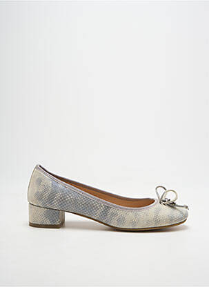 Escarpins tissage satiné talon de 4 à 6cm gris JB MARTIN femme