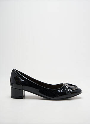 Escarpins bout carré talon de 4 à 6cm noir JB MARTIN femme