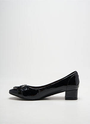 Escarpins bout carré talon de 4 à 6cm noir JB MARTIN femme