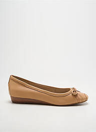 Ballerines tissage satiné talon plat jusqu'à 3cm beige JB MARTIN femme