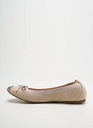 Ballerines bout rond talon plat jusqu'à 3cm beige JB MARTIN femme