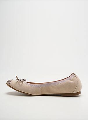 Ballerines bout rond talon plat jusqu'à 3cm beige JB MARTIN femme