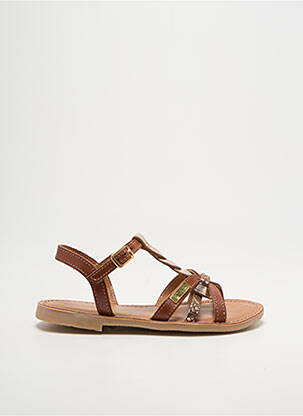 Sandales/nu pieds impression chiquet marron LES TROPEZIENNES PAR M.BELARBI fille